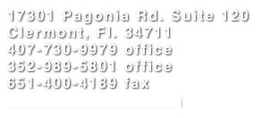17301 Pagonia Rd. Suite 120Clermont, Fl. 34711407-730-9979 office352-989-5801 office651-400-4189 faxinfo@redwoodtf.com
